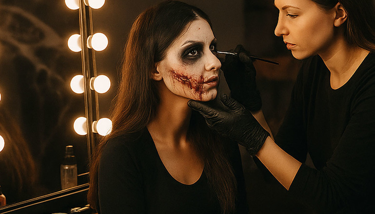 Animation Maquillage d'Halloween pour votre événemement Beauté