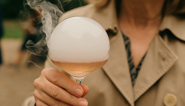 Animation Cocktail Fumant d'Halloween pour votre événemement Haloween - Porn star MArtini et Są bulle odeur Passion