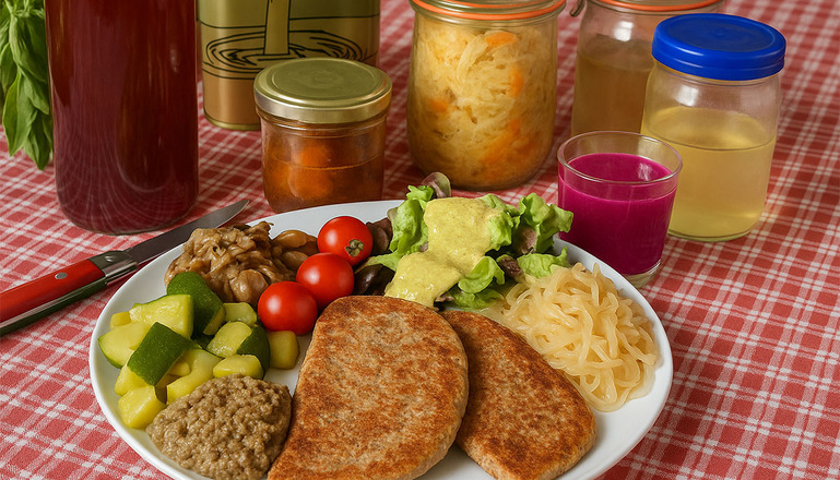 Animation Protéines végétales test pour votre événemement Bien-être - Une assiette de Protéines végétales - Une assiette de Protéines végétales